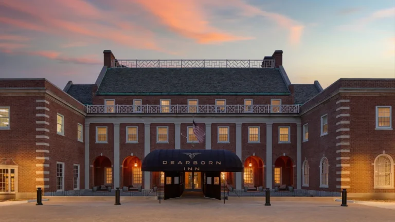Ford Motor Co. transformed a historic inn into a swanky airport hotel