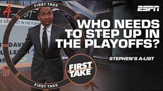 STEPHEN'S A-LIST ✍️ Top 5 NBA players who NEED to show up in the Playoffs
