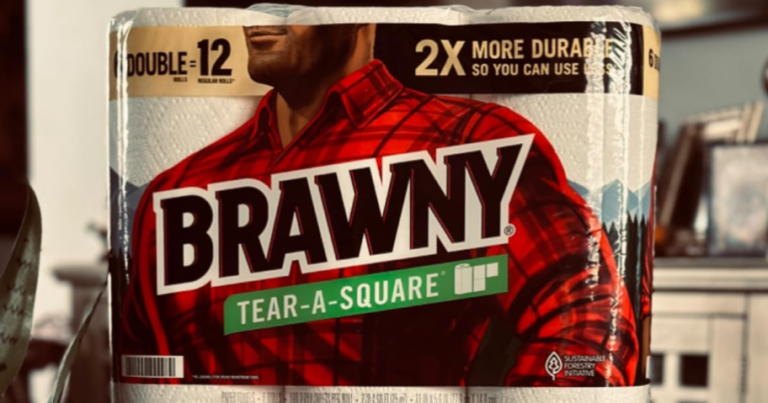 Brawny Tear-A-Square Paper Towels 12-Count Double Rolls Just $14.71 Shipped on Amazon
