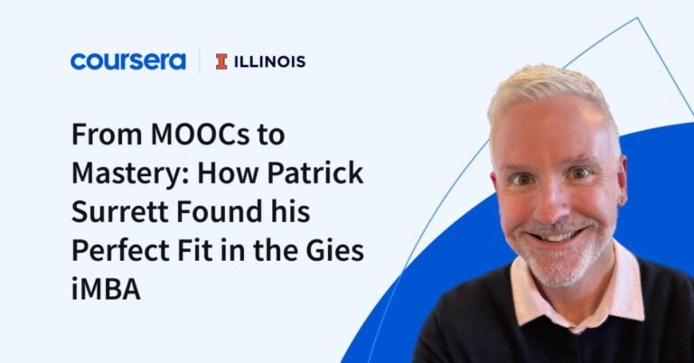 From MOOCs to Mastery: How Patrick Surrett Found his Perfect Fit in the Gies iMBA