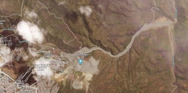 Breaking news: a major tailings landslide at Andavilque in Bolivia