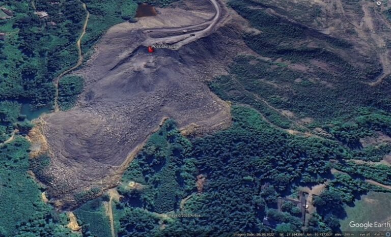 Potential coal waste landslides at Ledo in Assam, India