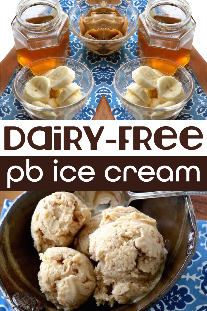 Dairy-Free Peanut Butter Banana Ice Cream