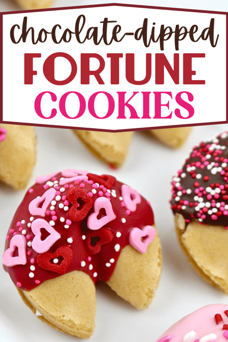 Chocolate-Dipped Valentine Fortune Cookies Recipe