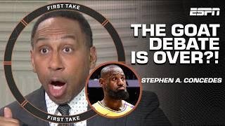 Stephen A. CONCEDES LeBron James is THE GOAT OF LONGEVITY!