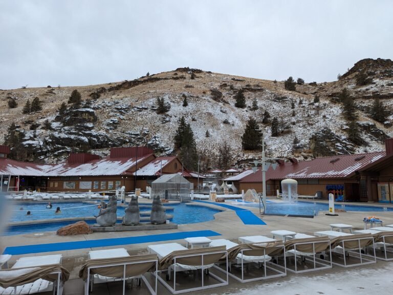 We stayed at Kah-Nee-Ta Hot Springs Resort in Oregon for $120 a night. It wasn't all glamorous, but we had a great time.