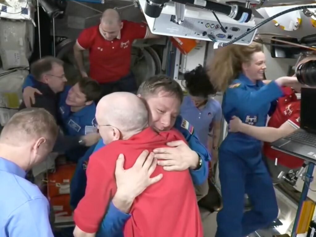 Scenes of joy as stranded US astronauts moved a step closer to returning home