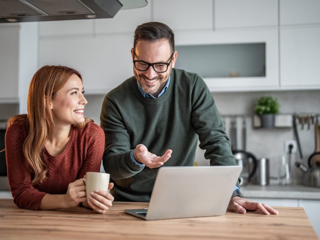 Every Saturday, my husband and I meet over coffee to plan meals for the week. It's great for our relationship and budget.