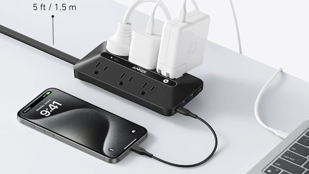 This awesome Anker Flat Plug Power Strip 300J is only $20 right now