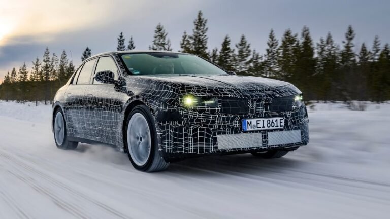 Incoming all-electric BMW 3 Series loses some more of its camouflage