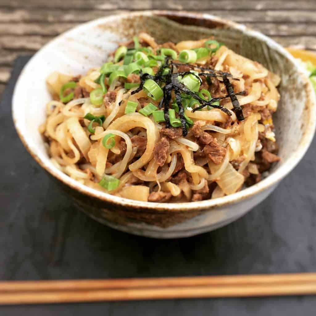 Japanese Beef Gyudon Rice Bowl