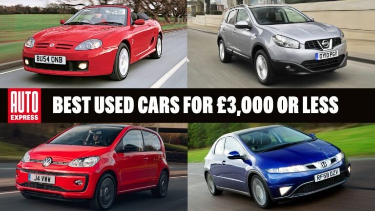 Best cars for £3,000 or less