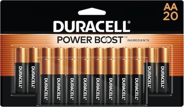 Duracell Coppertop AA Batteries 20-Count only $9.20 shipped!