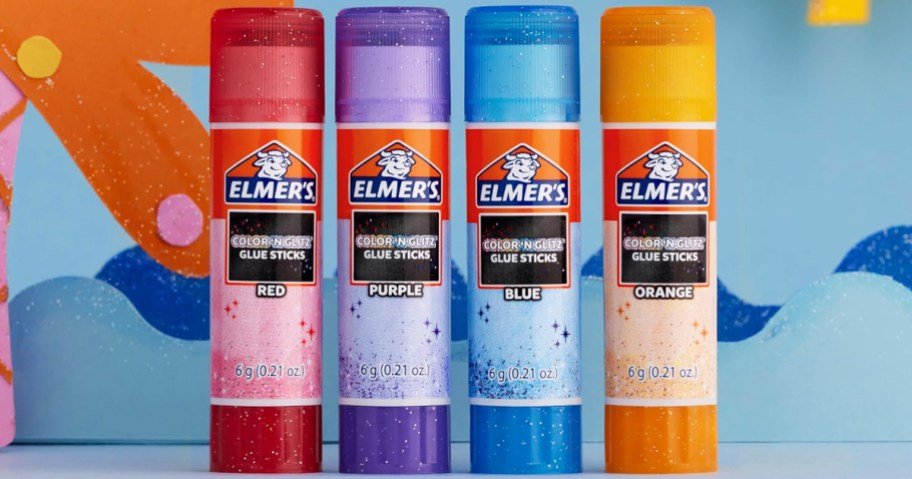 Elmer’s Color & Glitz Glue Sticks 24-Pack Only $5.74 Shipped on Amazon (Just 24¢ Each)