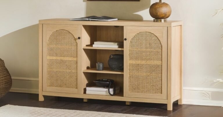 Up to 70% Off Walker Edison Furniture on Walmart.com | Rattan Sideboard Just $120.99 Shipped