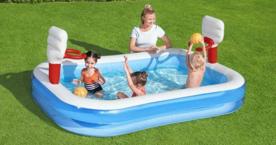 Inflatable Pool w/ Basketball Hoops Only $15 on Walmart.com (Regularly $38)