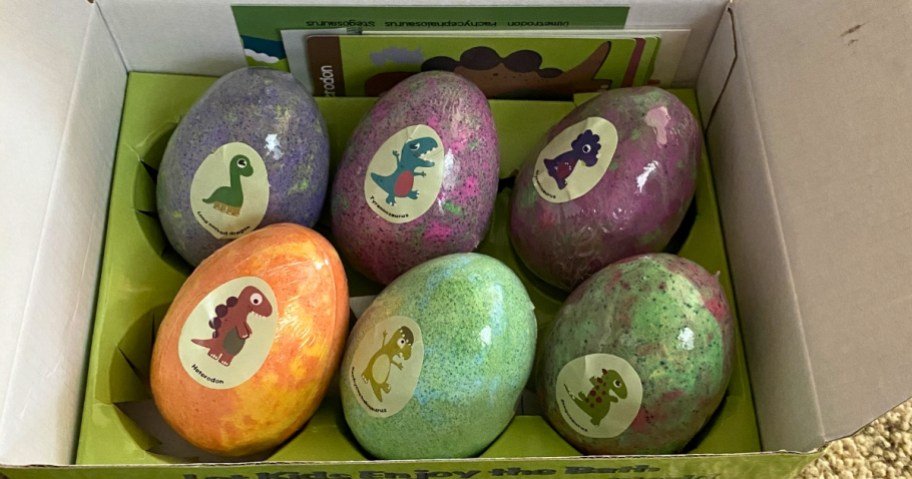 Dinosaur Egg Kids Bath Bombs 6-Pack Only $8.96 Shipped for Prime Members (Reg. $17)