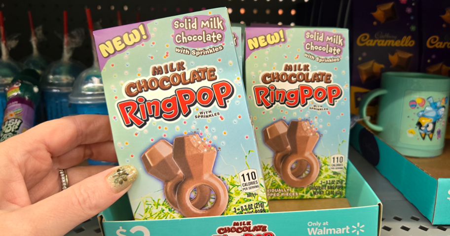 Milk Chocolate Ring Pops 2-Count Only $2 at Walmart (Easy Easter Basket Filler)
