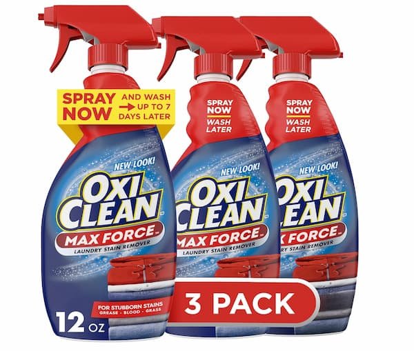 OxiClean Max Force Laundry Stain Remover Spray (3 Pack) only $9.22 shipped!