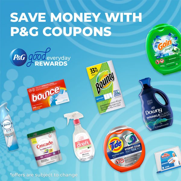 Get FREE P&G Coupons + More!