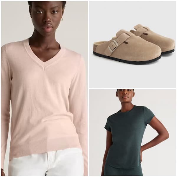 *RARE* Quince Day Deals: Suede Clog Mules only $59.90 shipped, plus more!