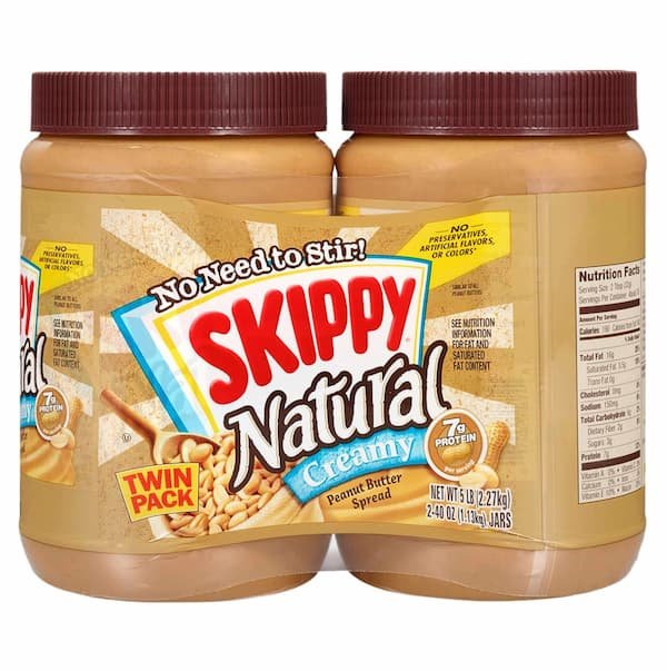 Skippy Natural Peanut Butter Stock up Deal: Creamy, 40 Ounce 2-Pack only $8.99 shipped!