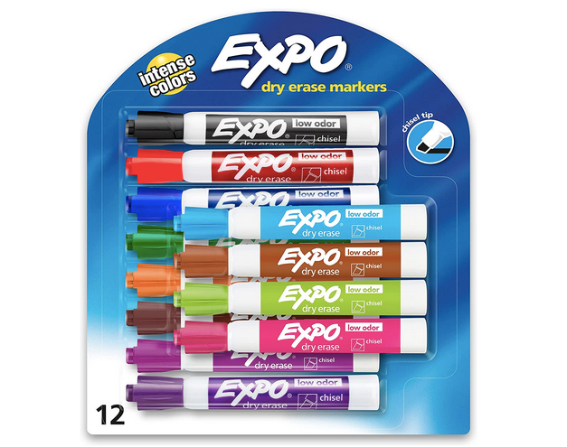 EXPO Low Odor Dry Erase Markers (12 count) only $7.68 shipped!