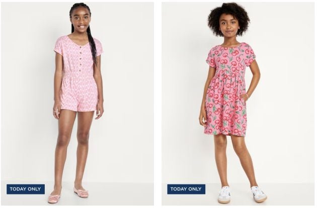 Old Navy Girl’s Dresses just $8, Women’s just $10!