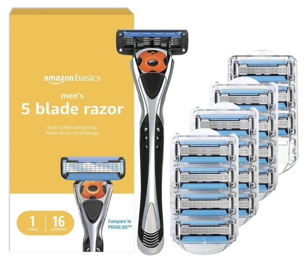 Amazon Basics 5-Blade MotionSphere Razor & 16 Cartridges only $14.19 shipped!