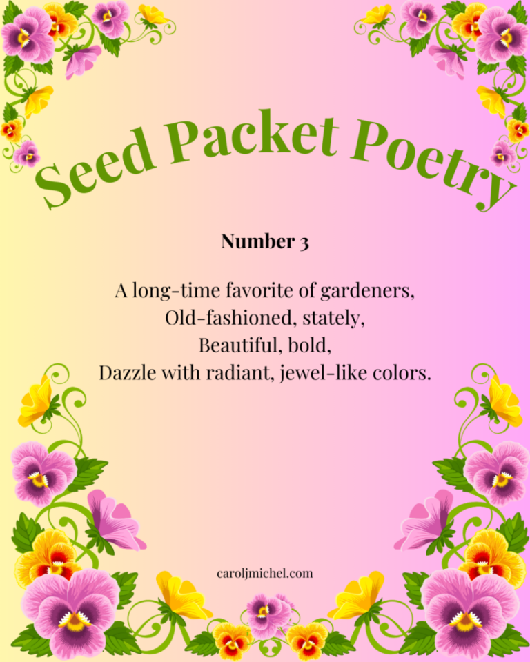 Seed Packet Poetry #3