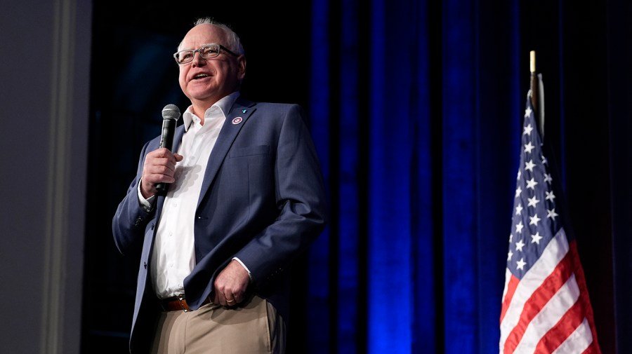 Walz walks back Tesla stock quip: 'Being a smart-a--'