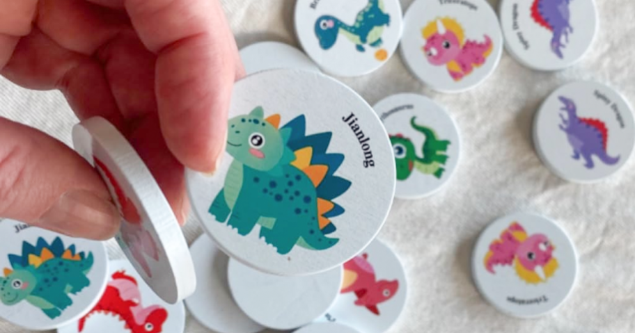 Dinosaur Wooden Memory Matching Game Only $4.40 on Amazon (Reg. $10)