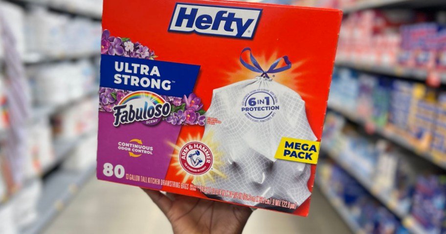 Hefty 13-Gallon Trash Bags 80-Count Only $10 Shipped on Amazon (Reg. $16)