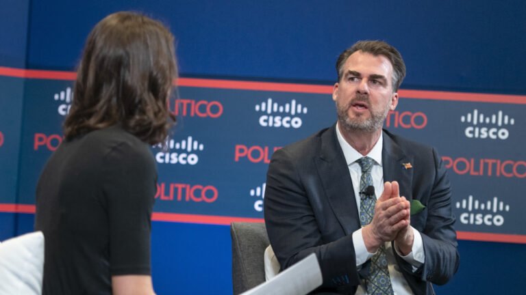 Full interview with Oklahoma Gov. Stitt | POLITICO Governors Summit 2025