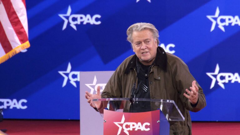 Steve Bannon replicates Elon Musk's controversial 'salute' at CPAC