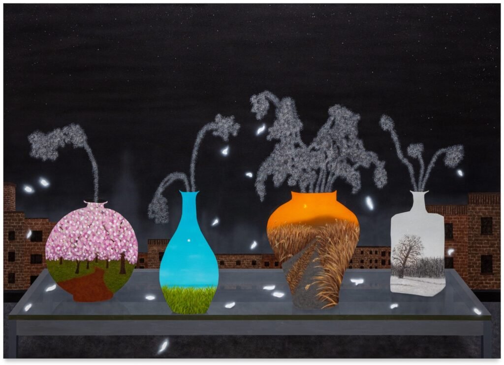 Porcelain Vessels Are Portals Through Time and Space in Paintings by Sun Hwa Kim