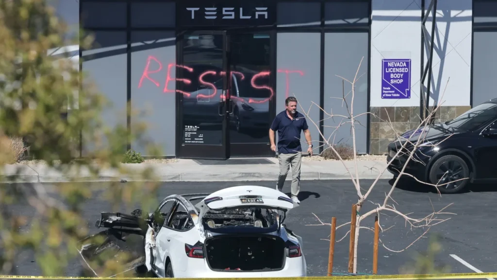 Attorney General Pam Bondi charges 3 in Tesla attacks, vows crackdown on ‘domestic terrorism’