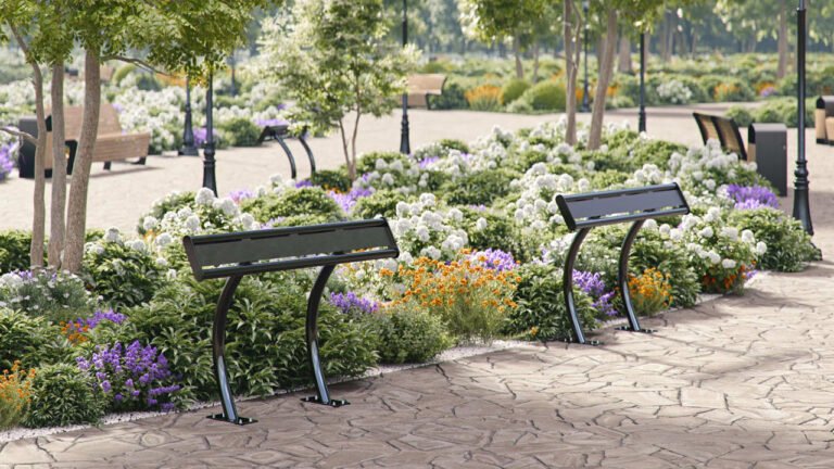 The leaning rail is the new bench. Not every butt is happy about it