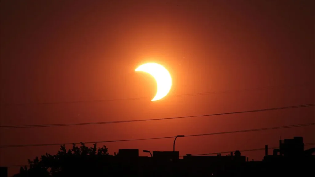 Partial solar eclipse March 2025: Map, path, and best times to see the celestial event on Saturday