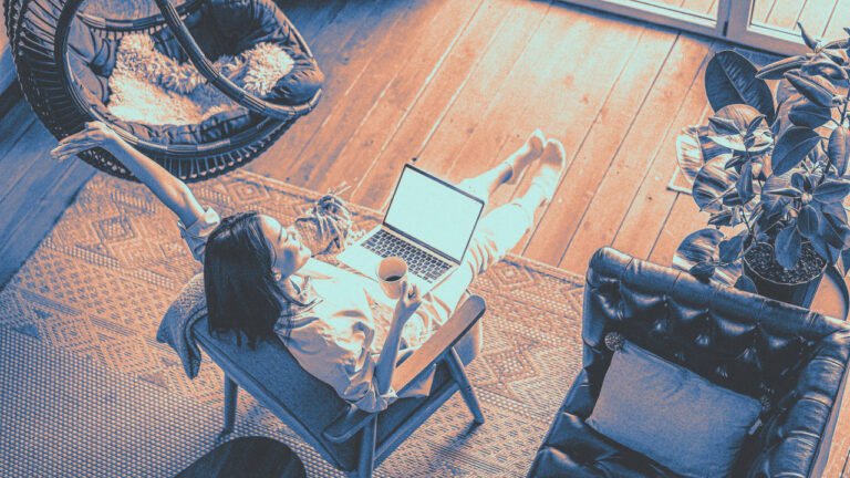 Employees at remote-friendly jobs are working from home nearly half the time