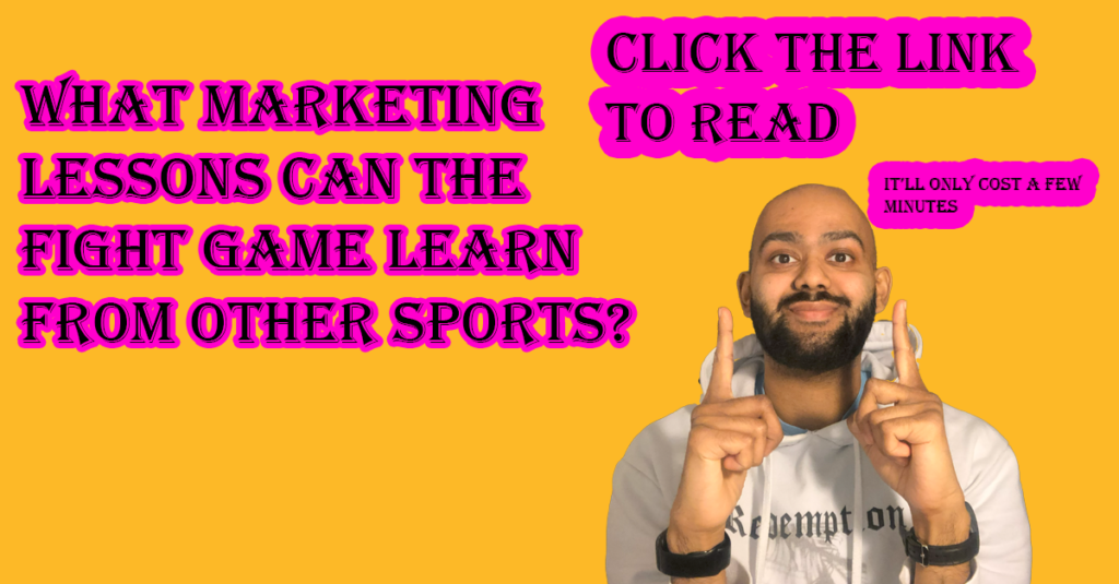 What marketing lessons can the fight game learn from other sports?