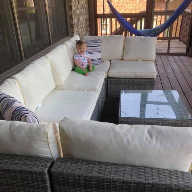 Our Screened-In Patio Furniture Set is On Sale!