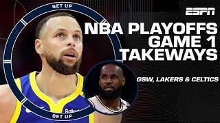 NBA Playoffs Game 1 Recap: Steph Curry is UNREAL, Warriors defense SHINES & Lakers struggle | Get Up