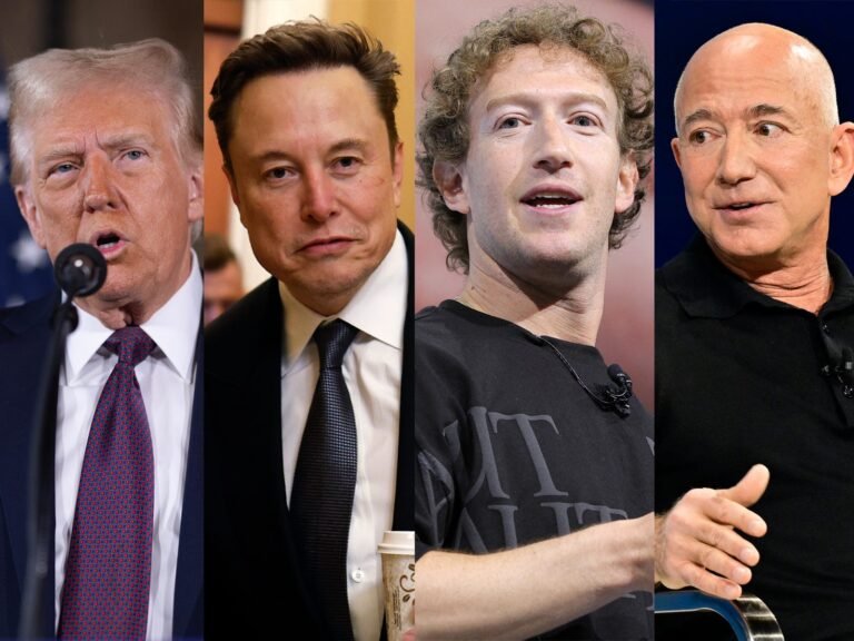 The world's 10 richest people gained $135 billion in the rally following Trump's tariff rollback — but they're still down $244 billion this year