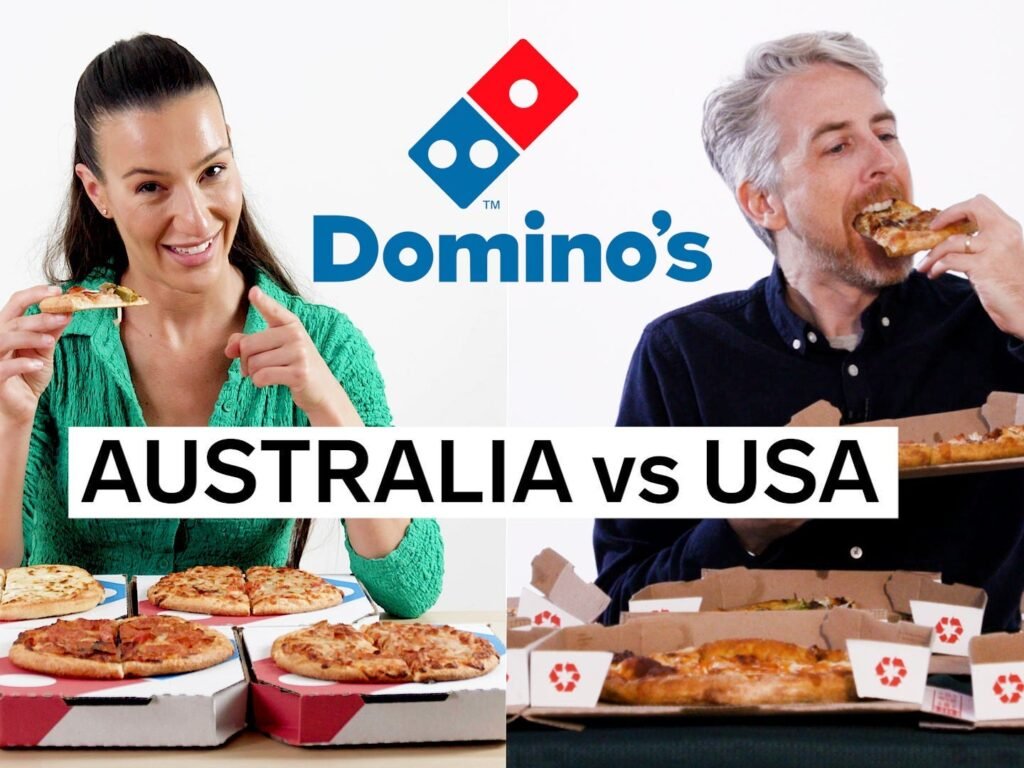 All the differences between Domino's pizza in the US and Australia