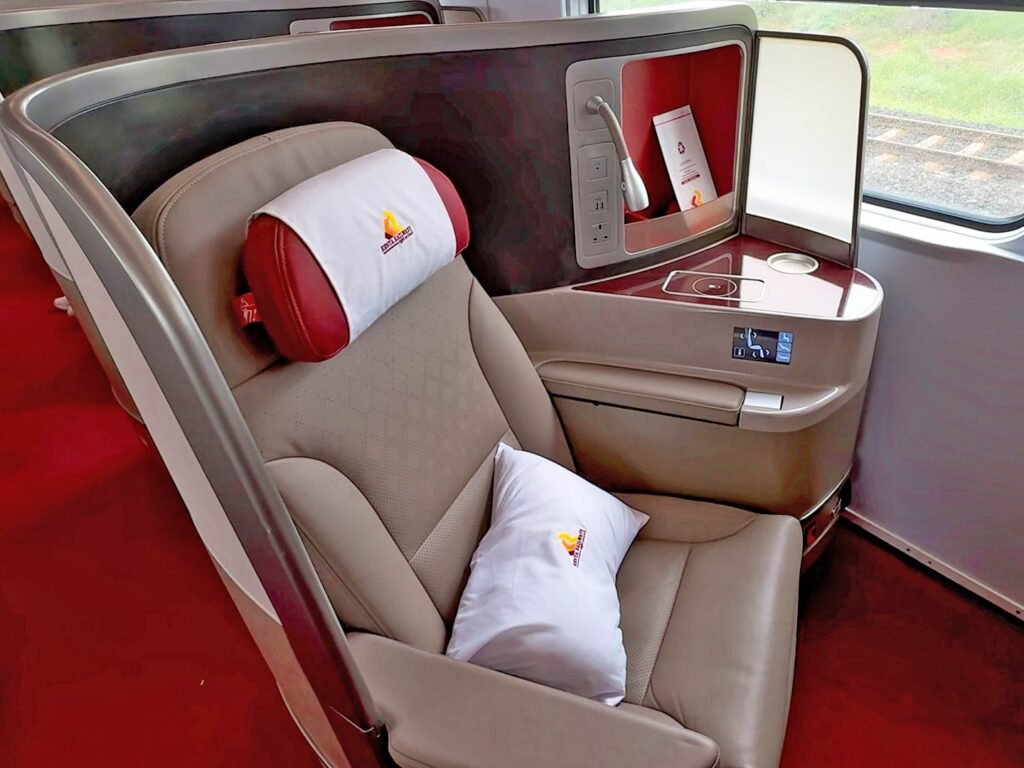 I rode premium class on a train across Kenya for $66. It felt like a first-class flight mixed with a safari.