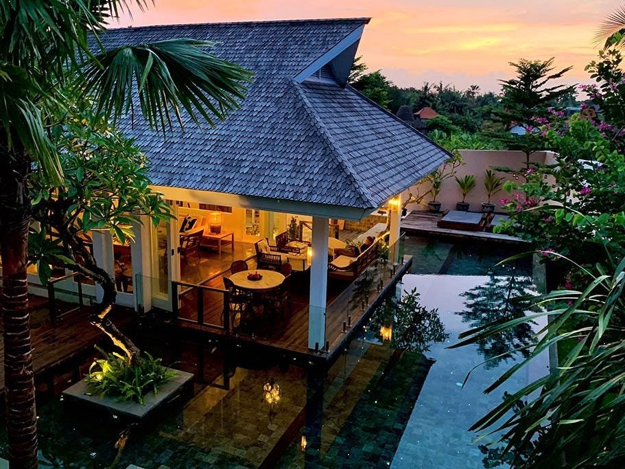 A couple who lives part-time in Bali spent $1.7 million building 2 luxury villas that they rent out for parties