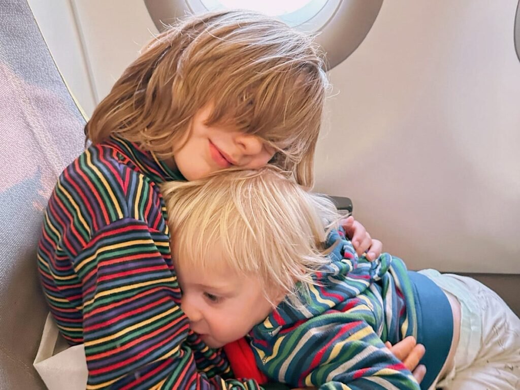 My baby hit his head in the airplane bathroom. I obsessed over his health for the entire trip.
