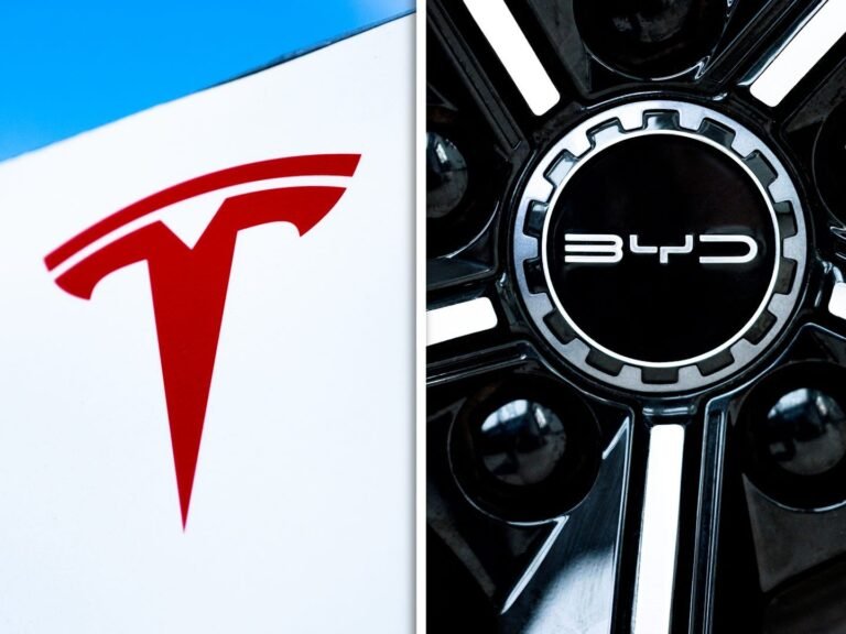 These 5 charts show how tight the competition is between Tesla and Chinese rival BYD
