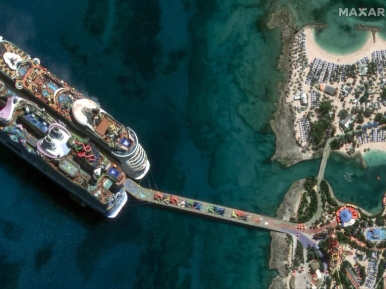 Satellite images show how cruise line private islands and resorts have changed the Caribbean